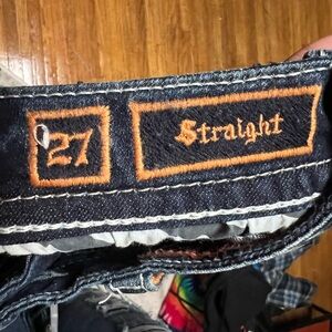 Rock Revival Dark Blue Straight Jeans